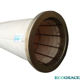 উচ্চ প্রসার্য 1 মাইক্রন Nomex ফিল্টার ব্যাগ / aramid ব্যাগ ফিল্টার সিমেন্ট প্লান্টে