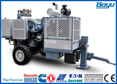 OPGW / ADSS এবং কন্ডাকটর 9 টন 2x45kN কমিন্স ইঞ্জিনের জন্য বৈদ্যুতিক স্ট্রিংয়ের সরঞ্জামের জন্য হাইড্রোলিক ট্যান্সার